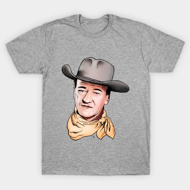 John Wayne. T-Shirt by Indigenous Bert